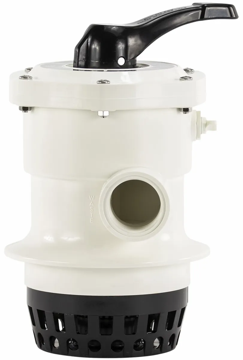 6-weg klep voor zwembad zandfilter, eenvoudig te installeren met klemdeksel.