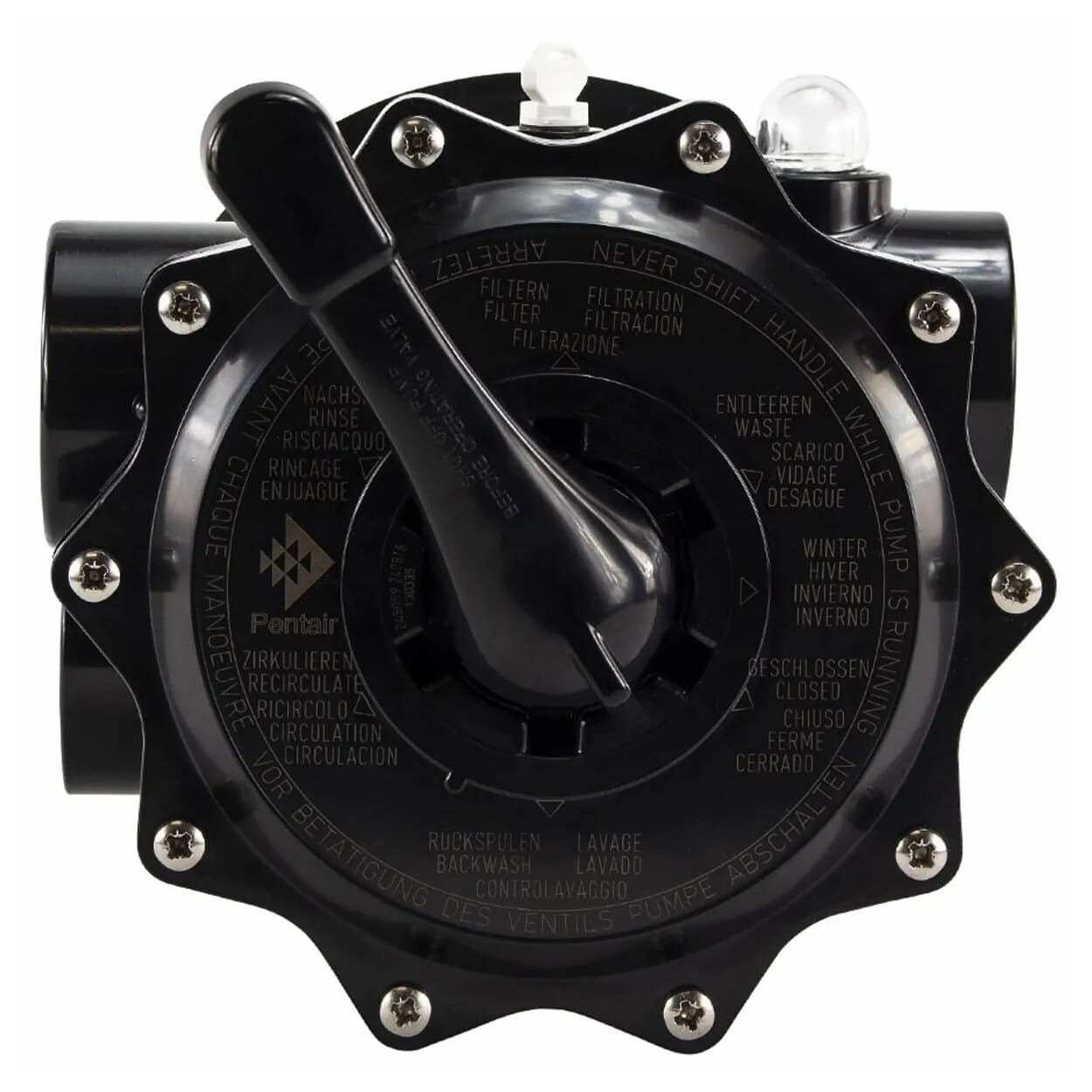 Pentair 6-weg klep 2" topmount voor Tagelus zandfilter, zwembadfilteronderdeel.