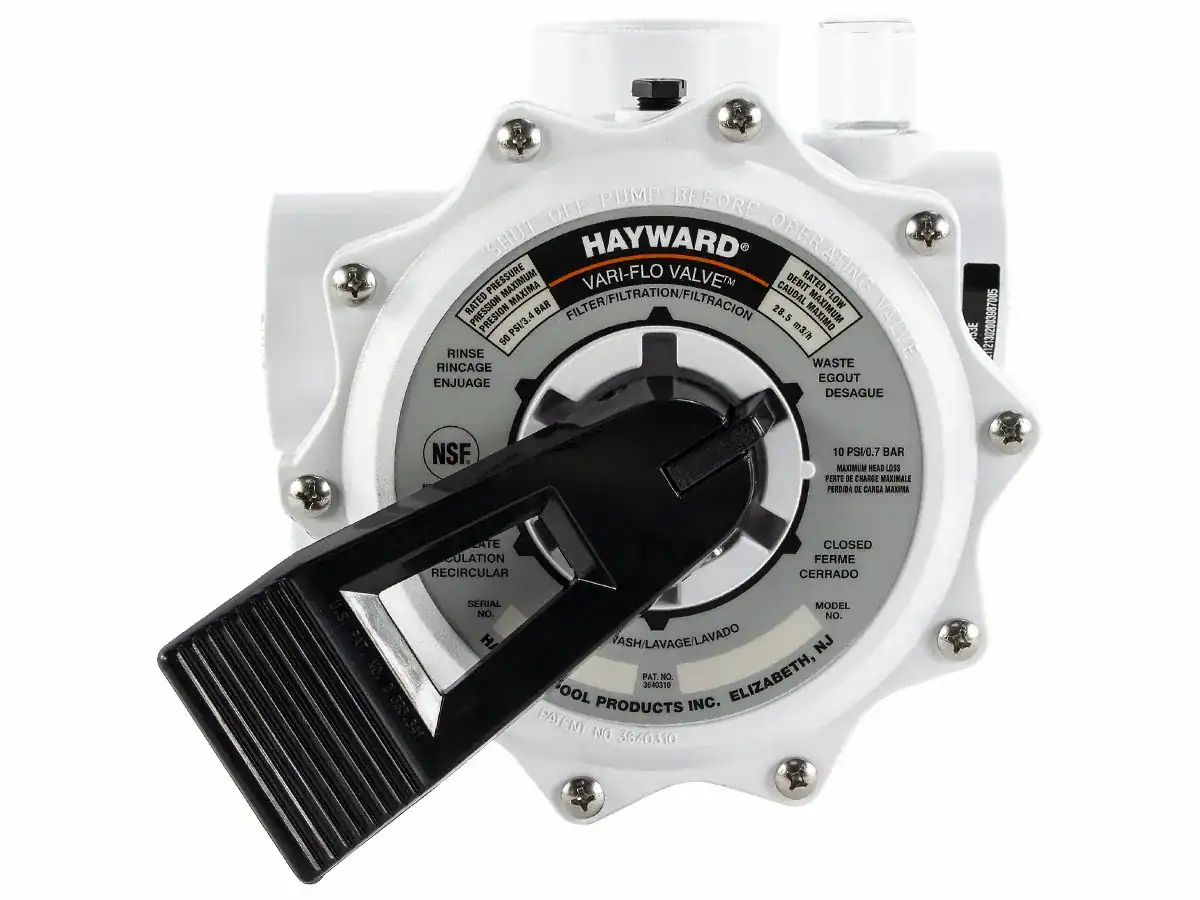 Hayward 6-weg klep voor Vari-flo SP710 zandfilter, sidemount, 1,5".