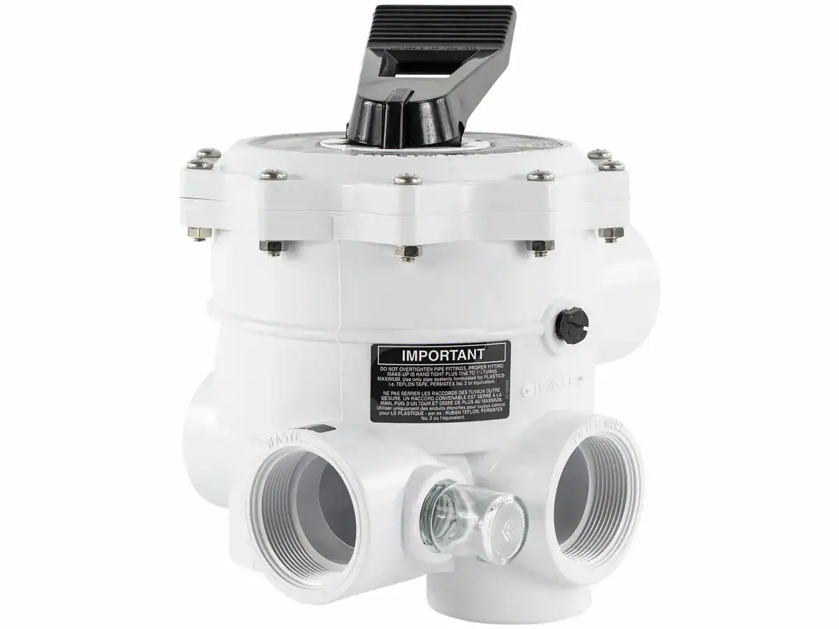 Hayward 6-weg klep topmount voor Vari-flo SP715 zandfilter.