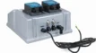 Automatische pH- en redoxregeling voor zwembaden, compact ontwerp.
