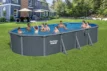 Zwemzwembad voor tuin, 4.57x2.13m, geschikt voor familie en kinderen, met stevige constructie en gem.