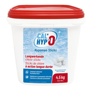 Cal-Hypo O chloorsticks voor zwembadonderhoud, 4,5 kg, langdurige werking.