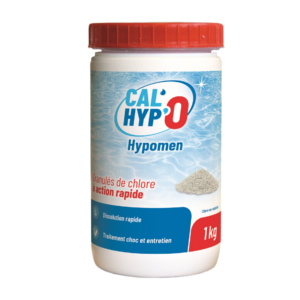 Cal Hypo Hypomen chloorgranulaat voor snel zwembadwaterontzouting, 1 kg.