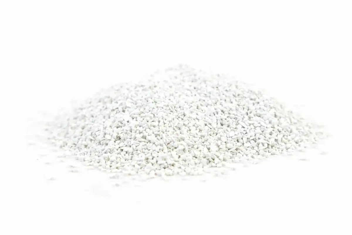Chloorshock poeder voor zwembadreiniging en ontsmetting, 5 kg.