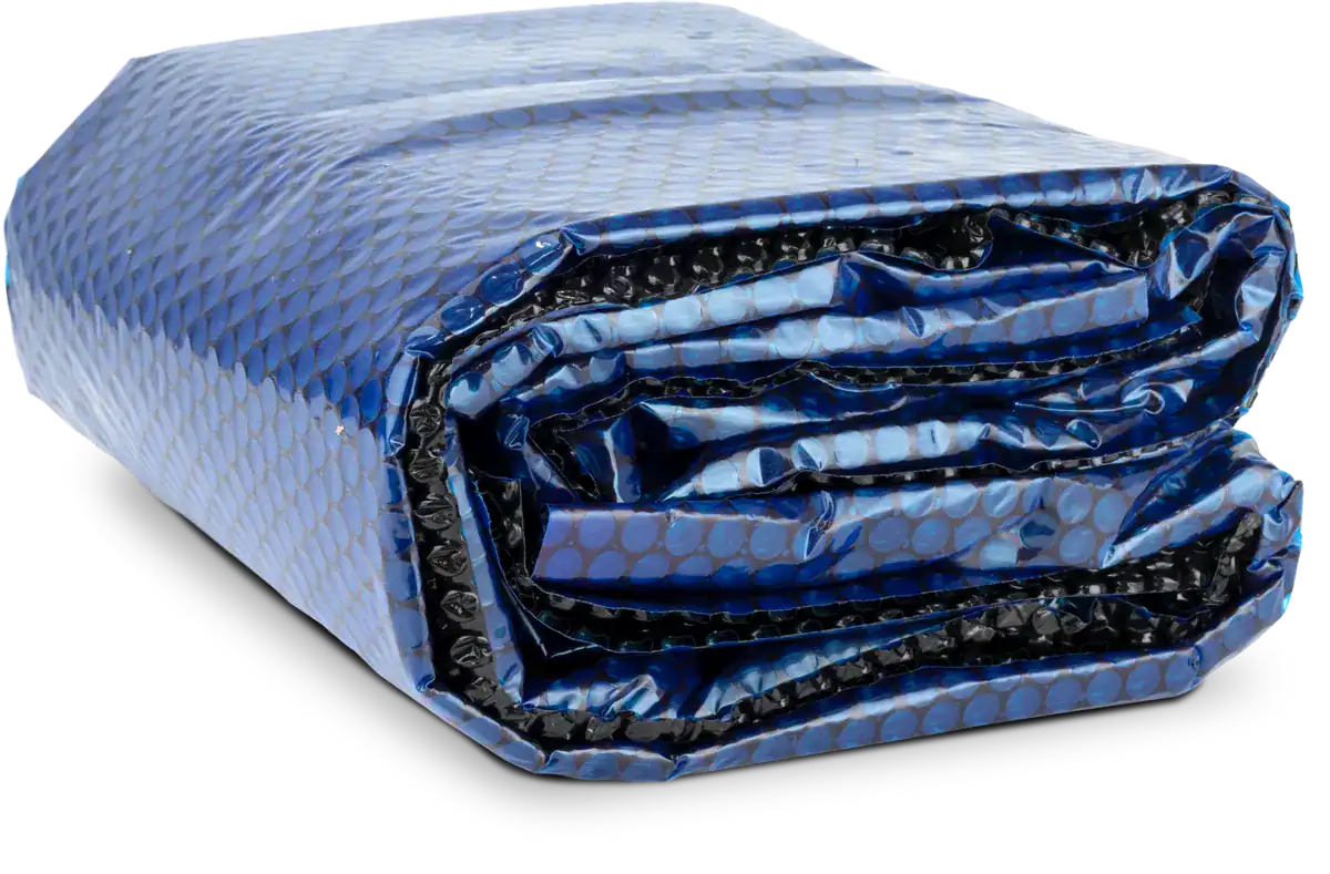 W'eau solar cover ovaal - 600 x 320 cm (zeilmaat 594 x 314) - Zwart/Blauw