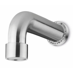 RVS buitendouchekop voor muurbevestiging, modern design.