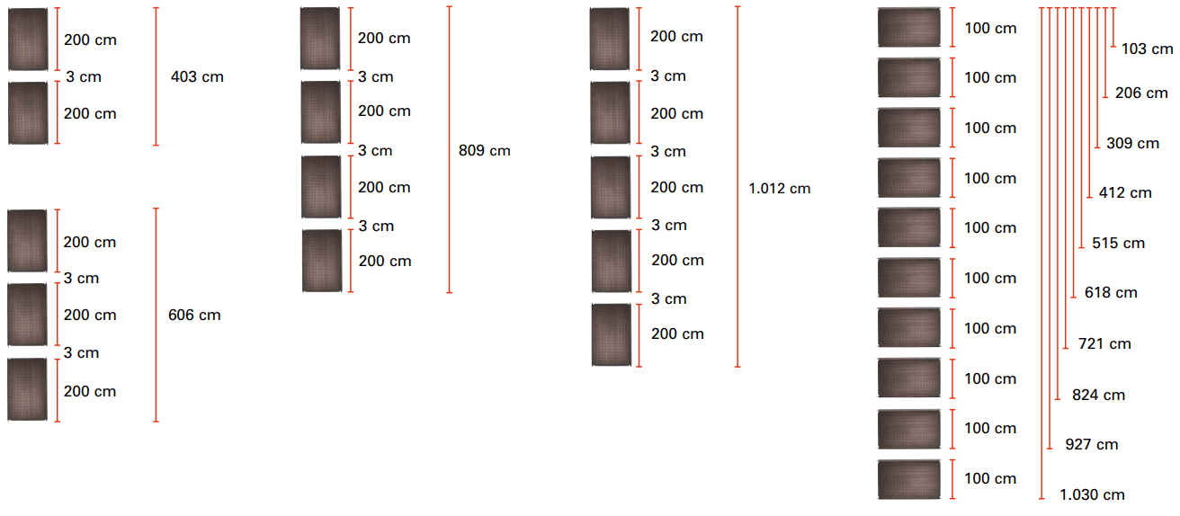 Zwembad met zonne-energie panelen voor verwarming tot 16 m².