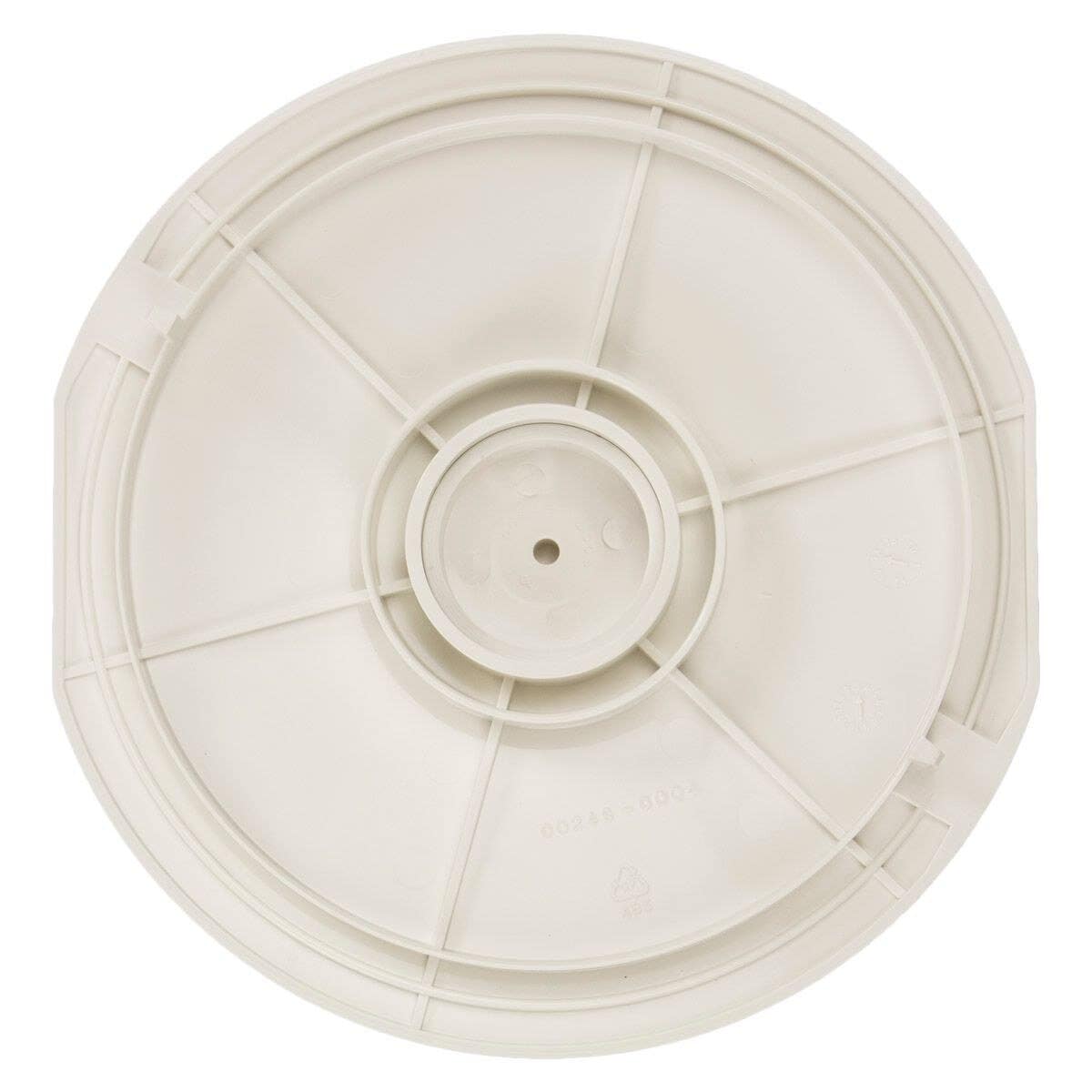 Zwembadfilterdop voor zwembadaccessoires, wit, rond, kunststof.