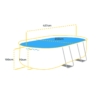Bestway Power Steel ovaal zwembad - 427 x 250 x 100 cm - met filterpomp en accessoires