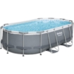 Bestway Power Steel ovaal zwembad - 427 x 250 x 100 cm - met filterpomp en accessoires