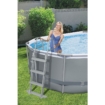 Bestway Power Steel ovaal zwembad - 427 x 250 x 100 cm - met filterpomp en accessoires