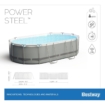 Bestway Power Steel ovaal zwembad - 427 x 250 x 100 cm - met filterpomp en accessoires
