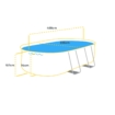 Bestway Power Steel ovaal zwembad - 488 x 305 x 107 cm - met filterpomp en accessoires