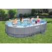 Bestway Power Steel ovaal zwembad - 488 x 305 x 107 cm - met filterpomp en accessoires