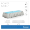 Bestway Power Steel zwembad - 640 x 274 x 132 cm - met zandfilterpomp en accessoires