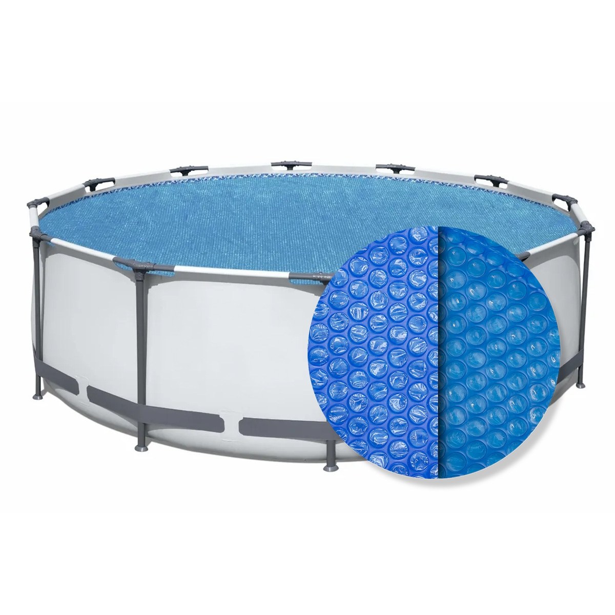 Bestway solar cover rond - 427 cm (zeilmaat 417) - Blauw