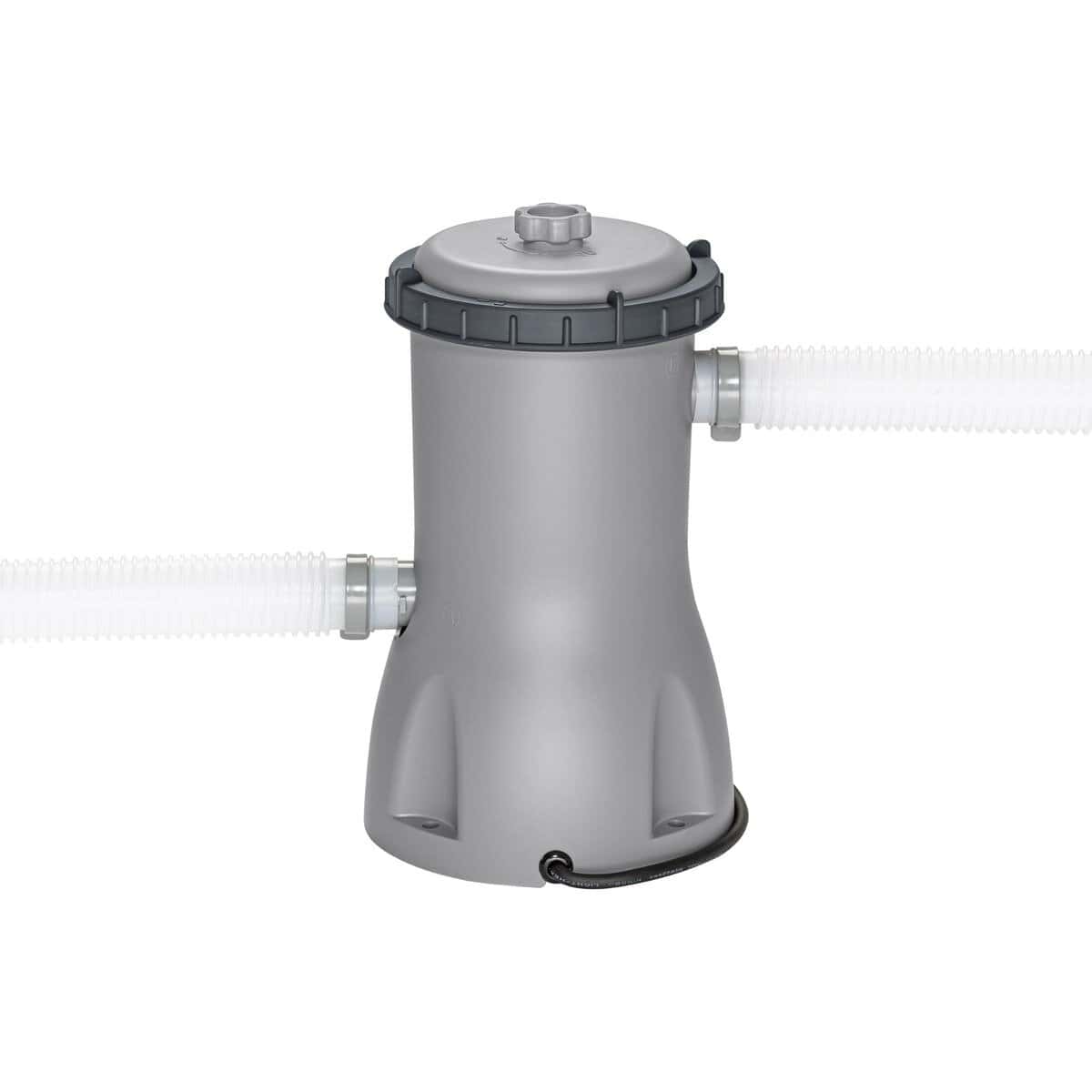 Zwembadfilter met slangen voor waterzuivering.