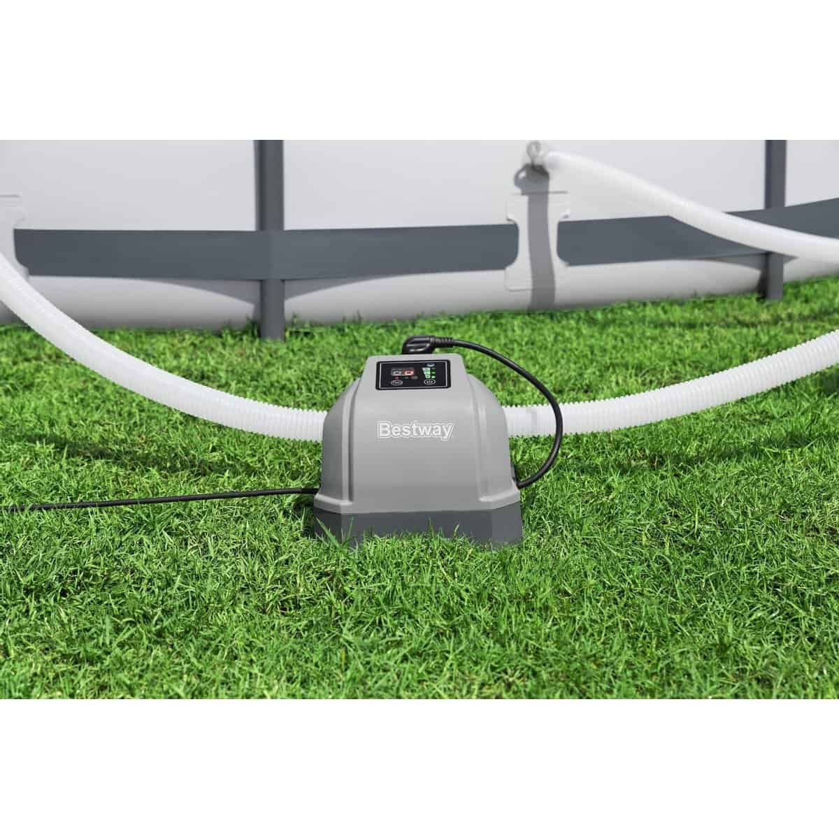 Filterpomp voor zwembadreiniging en watercirculatie.