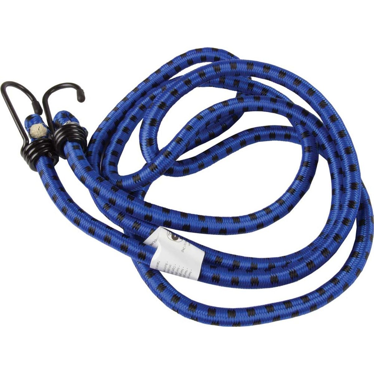 Blauwe elastiek met haken 60 cm