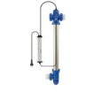 Zwembad filtratiesysteem met pompen en filters voor schoon water.