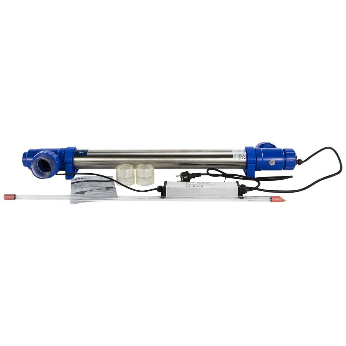 Zwembadfilter en pompsysteem voor schoon water.