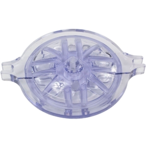 Transparante zwembad filter of skimmer voor schoon water.