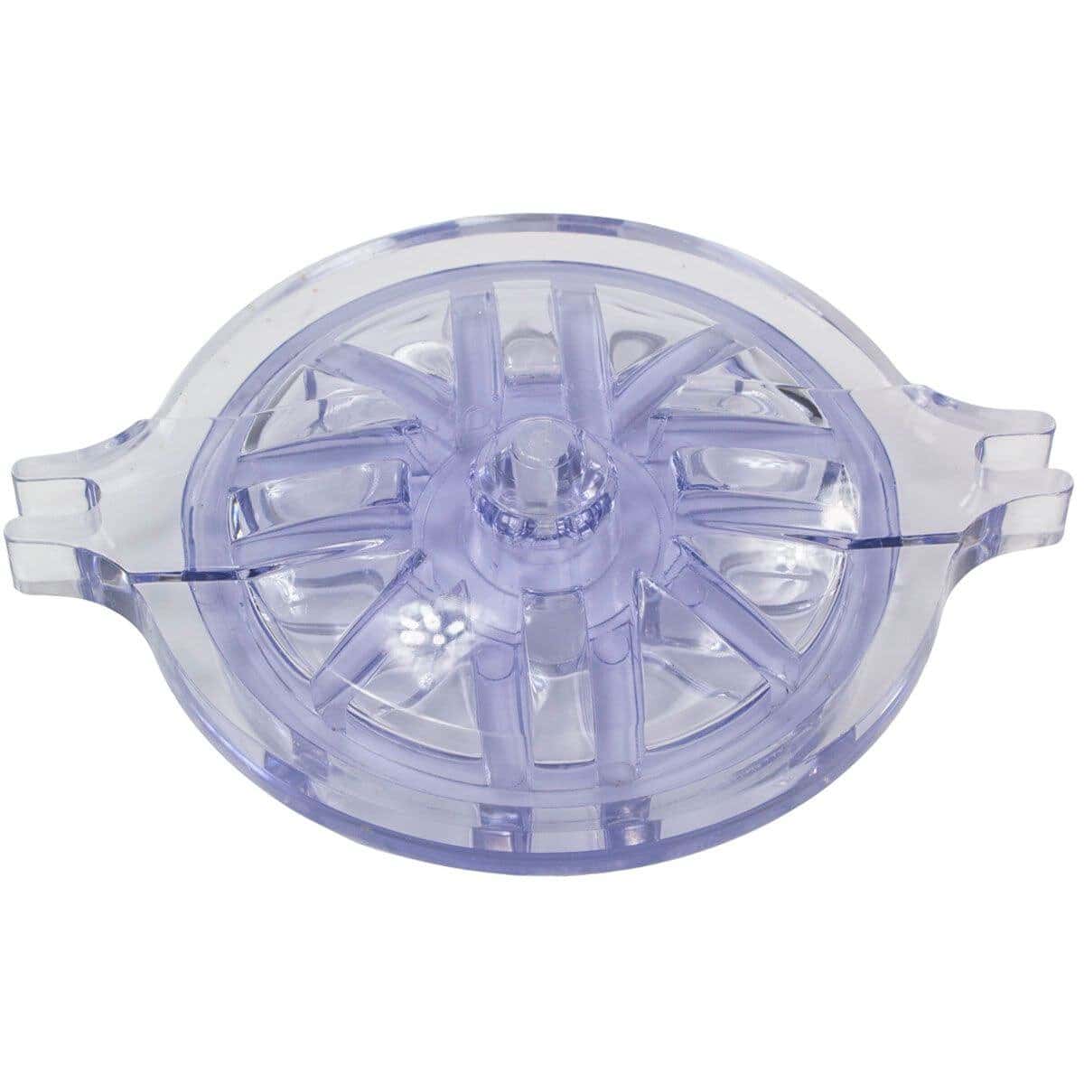 Transparante zwembad filter of skimmer voor schoon water.