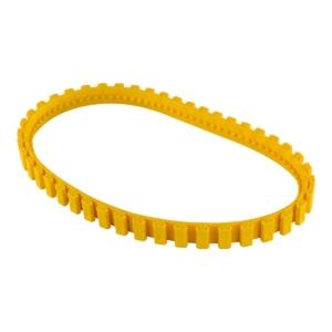 Gele zwembadketting voor zwembadonderhoud en decoratie.