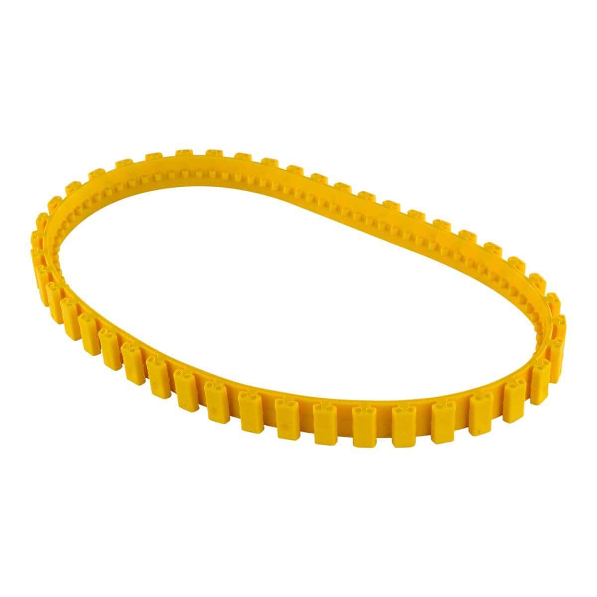Gele zwembadketting voor zwembadonderhoud en decoratie.