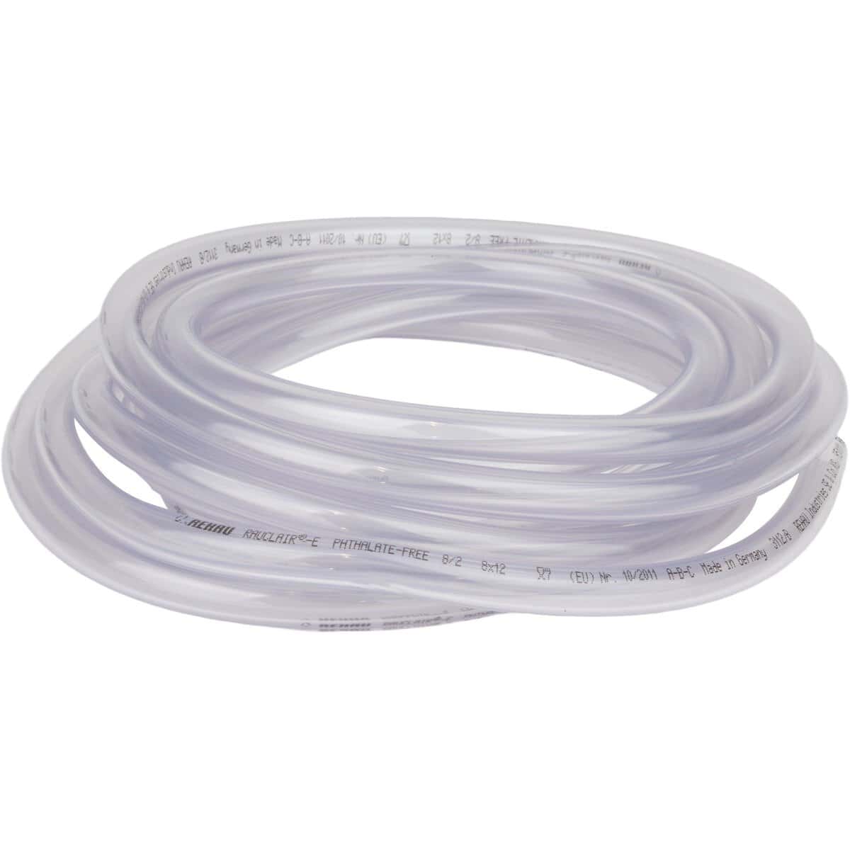 Transparante zwembadslang voor watercirculatie en filtratie.