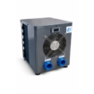 Compact koelapparaat voor zwembadwater met ventilator en aansluitingen.
