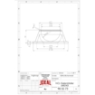 Technische tekening van een zwembadonderdeel met afmetingen en details.