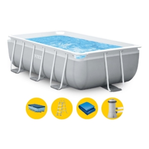 Intex Prism Frame zwembad - 488 x 244 x 107 cm - met filterpomp en accessoires