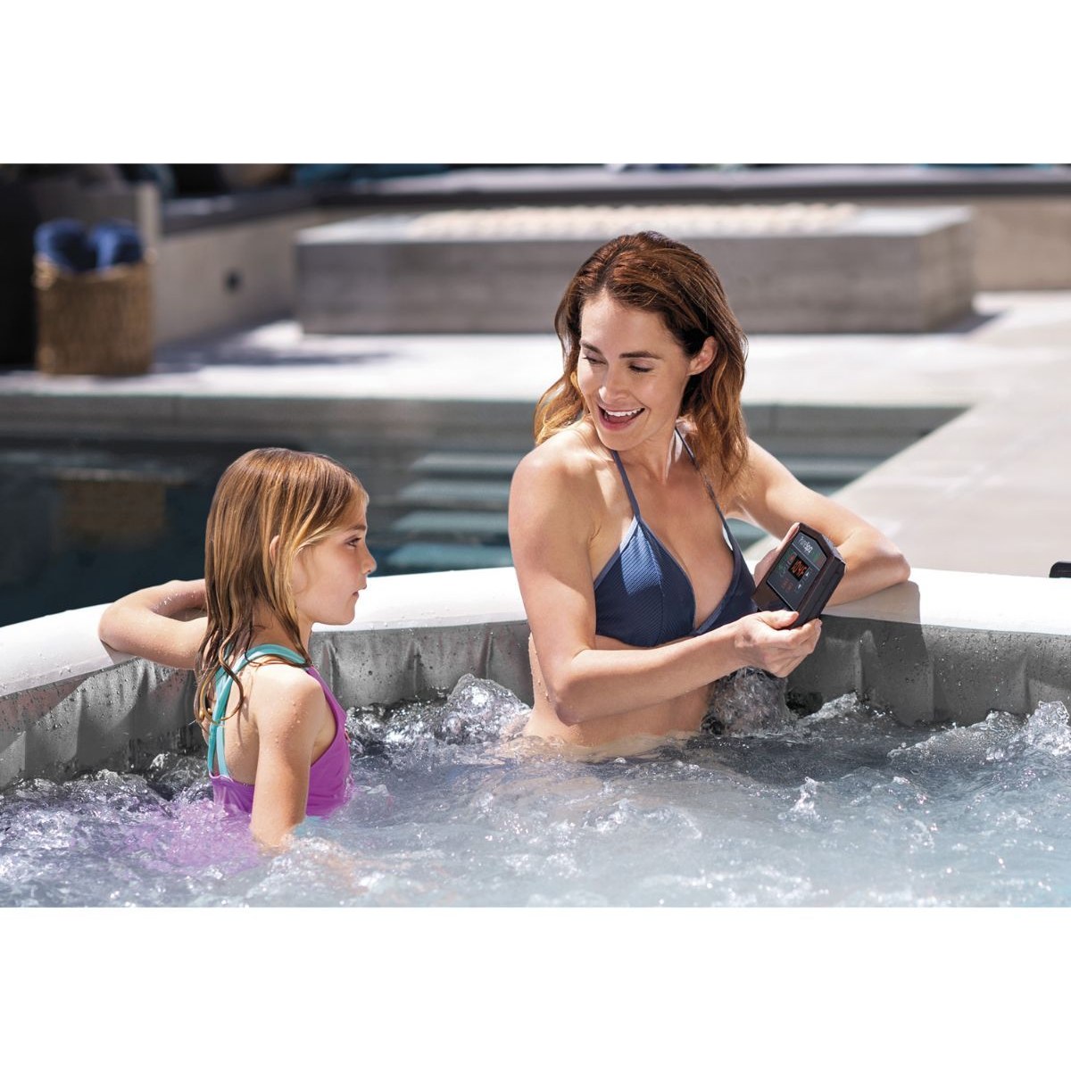 Intex Pure Spa Greywood Deluxe opblaasbare spa - 4 persoons