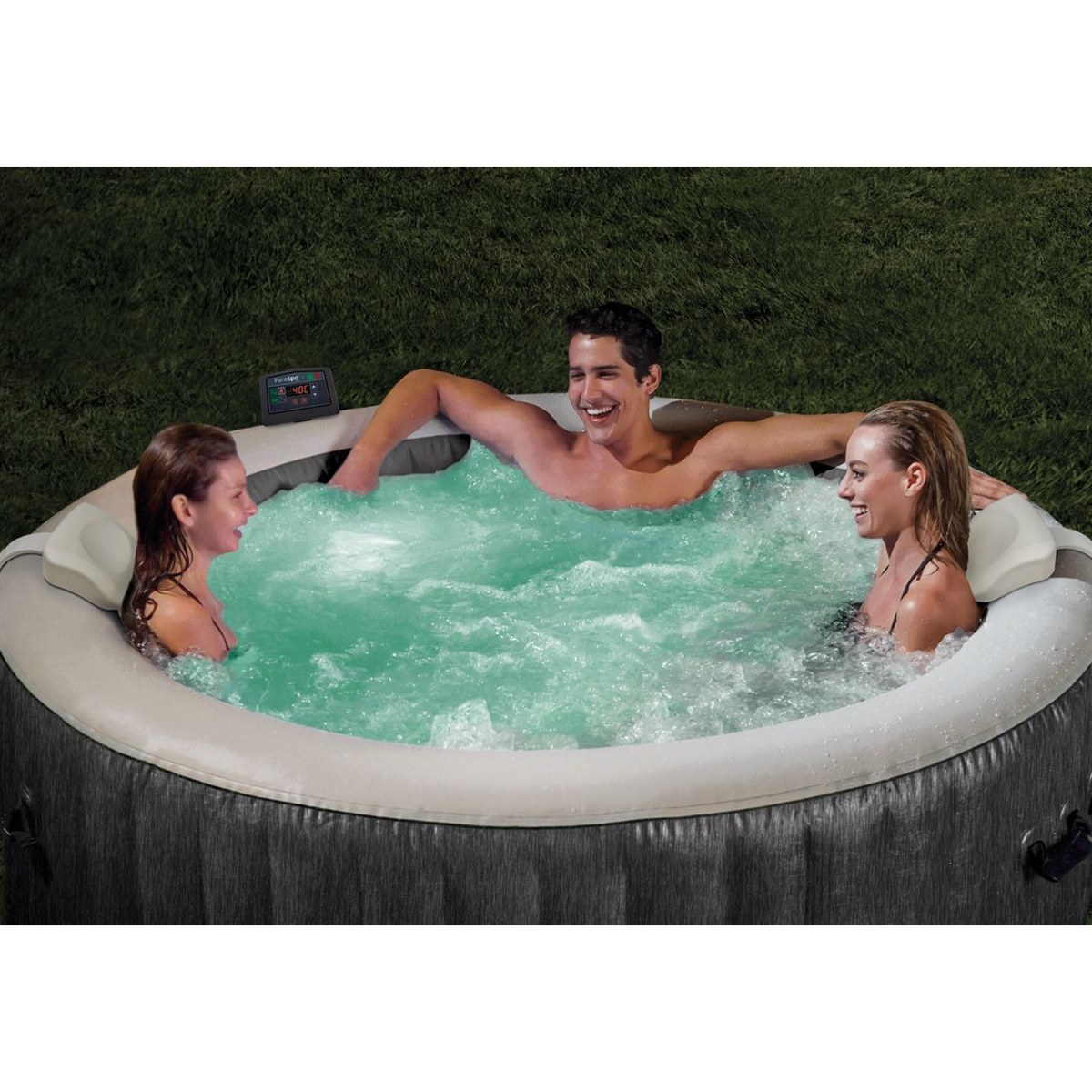 Intex Pure Spa Greywood Deluxe opblaasbare spa - 4 persoons