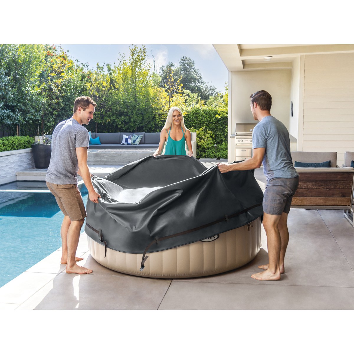 Intex Pure spa isolerende beschermhoes - Ø 218 cm