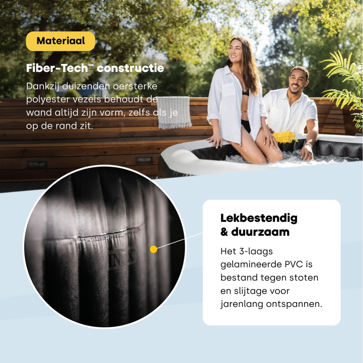 Intex Pure Spa Jet & Bubble Deluxe opblaasbare spa - 6 persoons