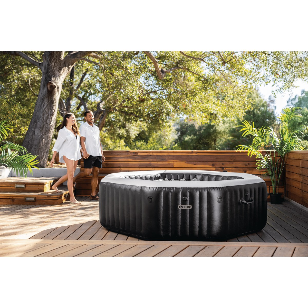 Intex Pure Spa Jet & Bubble Deluxe opblaasbare spa - 6 persoons