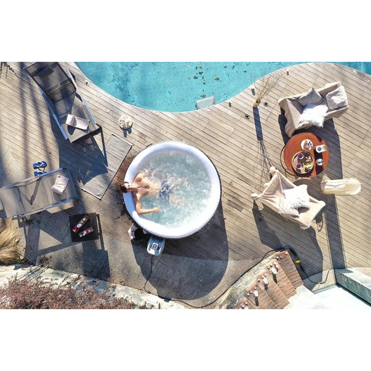 Lay-Z Spa Hollywood Airjet opblaasbare spa - 6 persoons