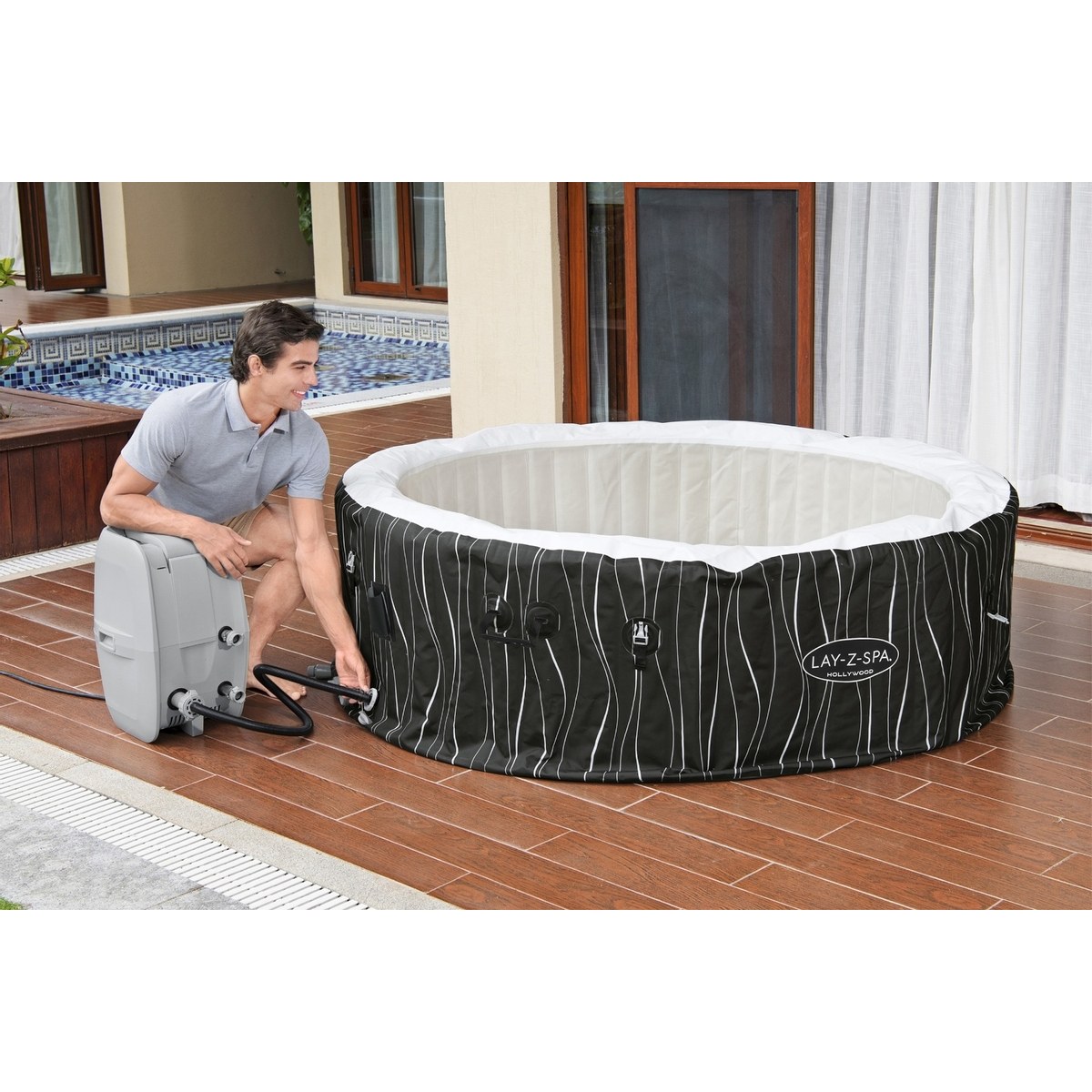 Lay-Z Spa Hollywood Airjet opblaasbare spa - 6 persoons