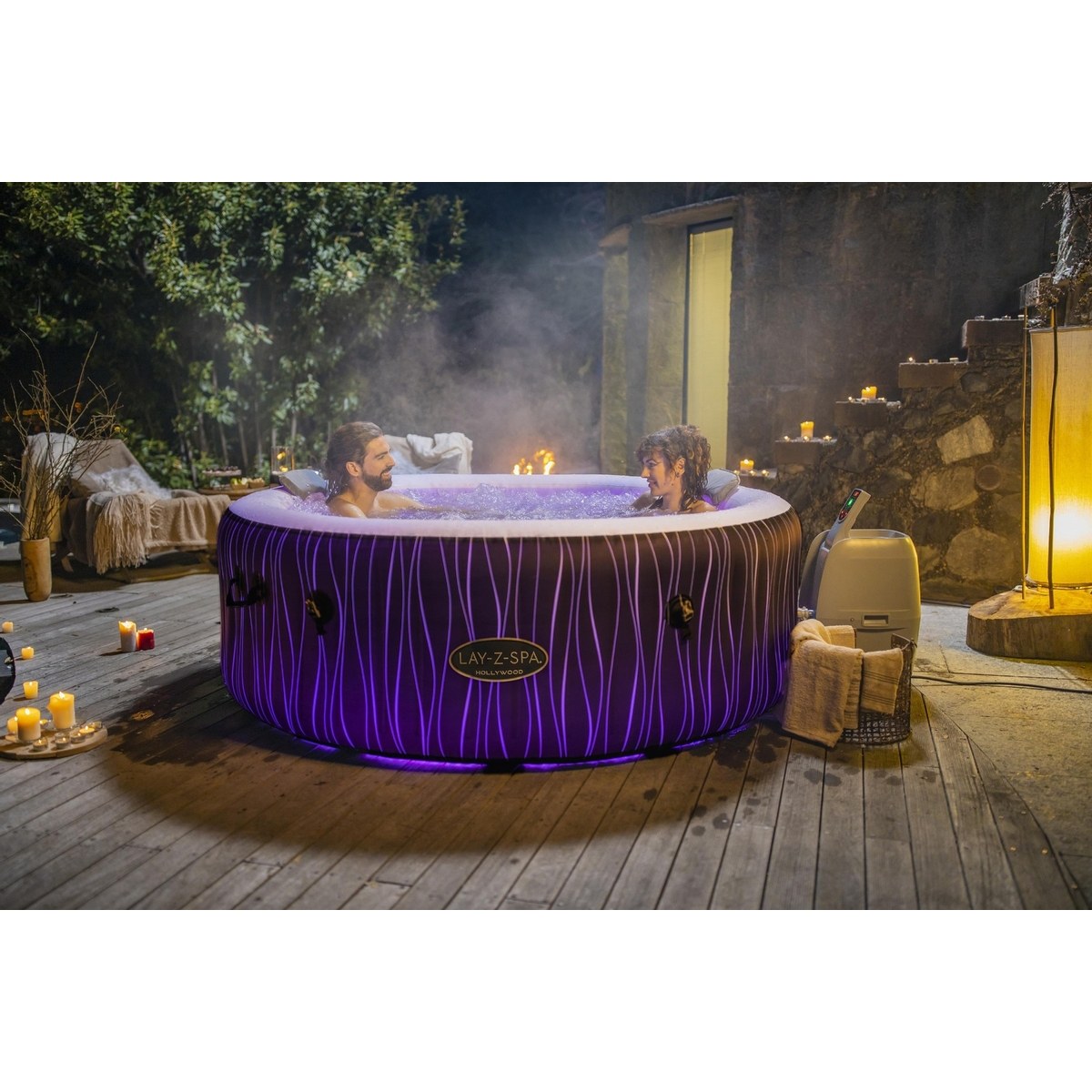 Lay-Z Spa Hollywood Airjet opblaasbare spa - 6 persoons