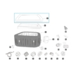 Lay-Z Spa Hollywood AirJet spa cover - 201 x 201 cm