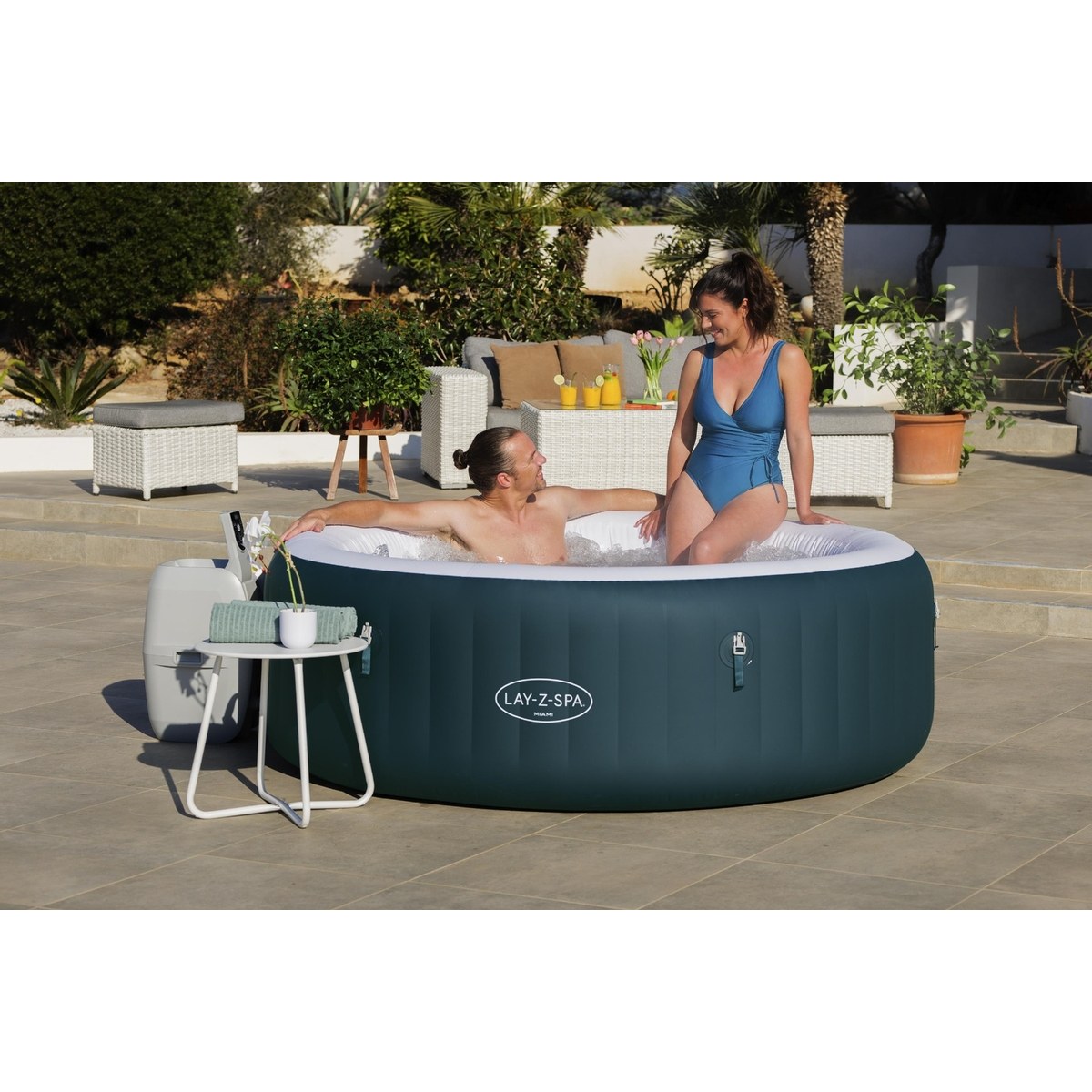 Lay-Z Spa Miami EnergySense Airjet opblaasbare spa - 6 persoons