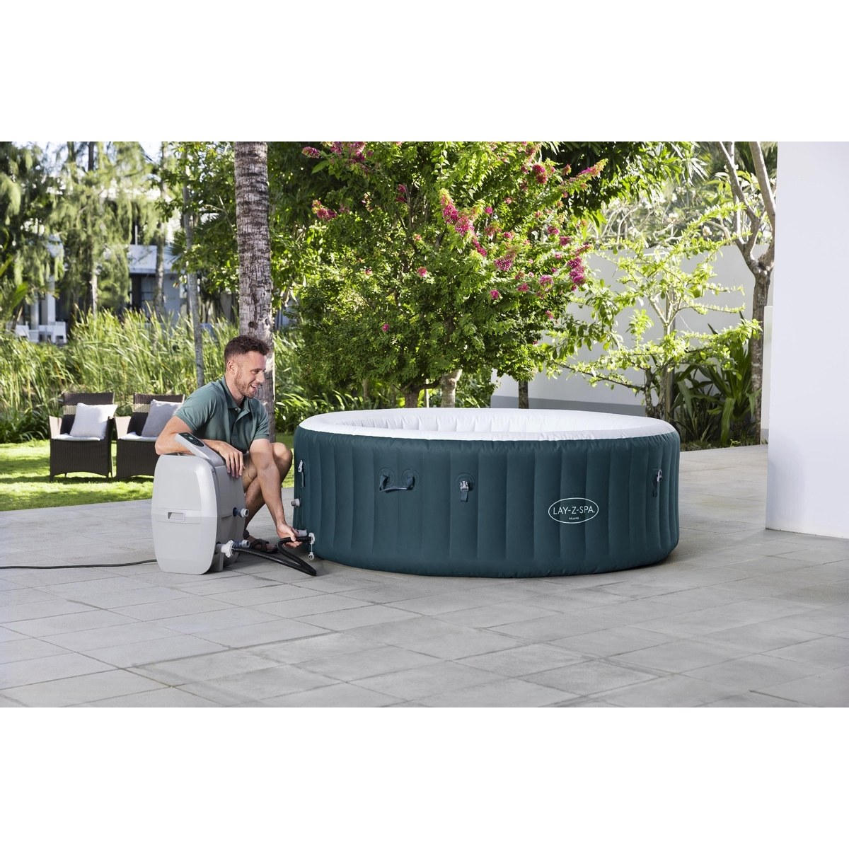 Lay-Z Spa Miami EnergySense Airjet opblaasbare spa - 6 persoons
