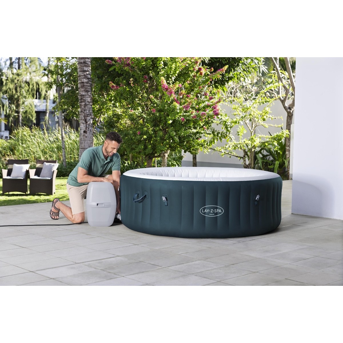 Lay-Z Spa Miami EnergySense Airjet opblaasbare spa - 6 persoons