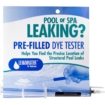 Pre-filled dye tester voor het opsporen van zwembad- of spa-lekkages.