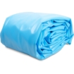 Blauwe zwembadfolie, waterdicht en duurzaam voor zwembaden.