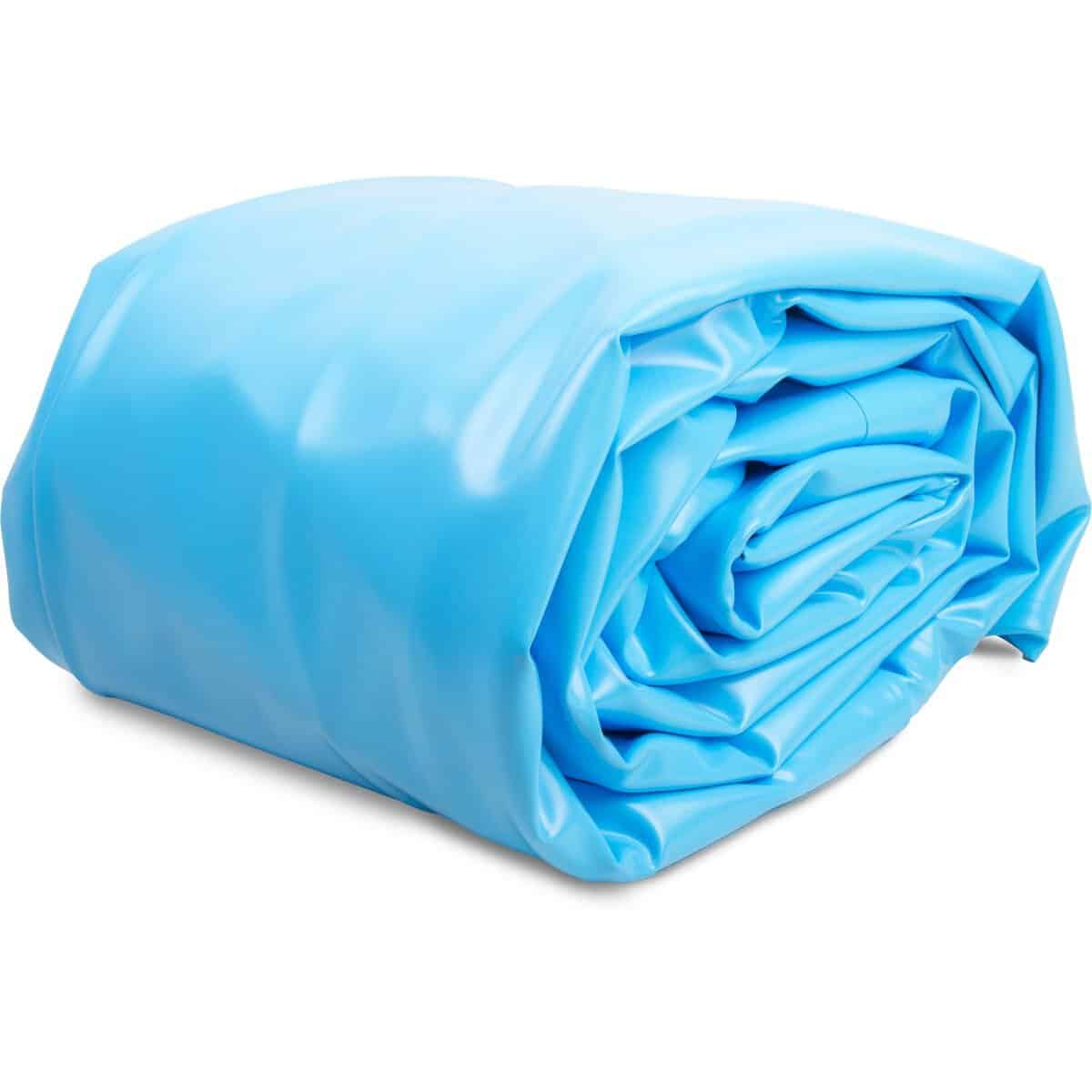 Blauwe zwembadfolie, waterdicht en duurzaam voor zwembaden.