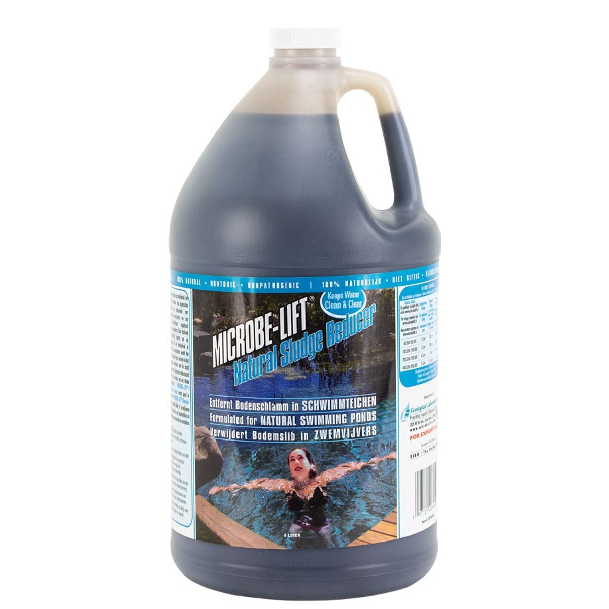 Microbe-lift sludge reducer voor zwemvijvers 4L (verwijdert bodemslib)